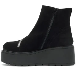 Serpentina Black Suede Ankle Boots<Carl Scarpa Clearance