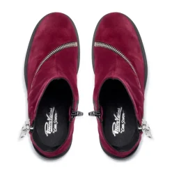 Serpentina Burgundy Suede Ankle Boots<Carl Scarpa Discount