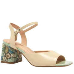 Setallo Off White Block Heel Courts<Carl Scarpa Clearance
