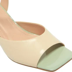 Setallo Off White Block Heel Courts<Carl Scarpa Clearance