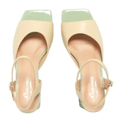 Setallo Off White Block Heel Courts<Carl Scarpa Clearance