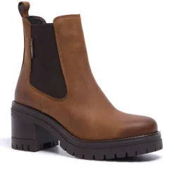 Spoleto Brown Leather Ankle Boots<Carl Scarpa Sale