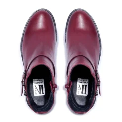 Sumaya Bordo Leather Ankle Boots<Carl Scarpa Discount