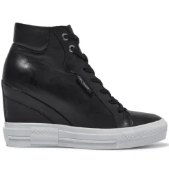 Tabita Black Leather Trainers<Carl Scarpa New