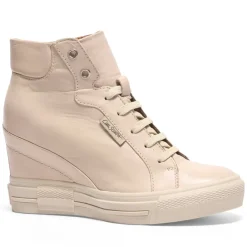 Tabita Off White Leather Platform Trainers<Carl Scarpa