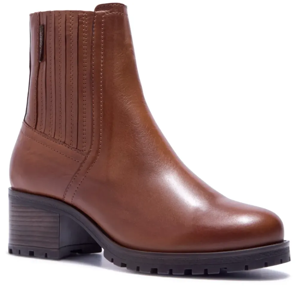 Trepani Tan Leather Ankle Boots<Carl Scarpa Online