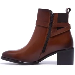 Trimona Tan Leather Ankle Boots<Carl Scarpa Sale