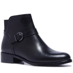 Trisette Black Leather Ankle Boots<Carl Scarpa Best