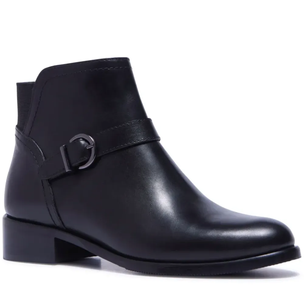 Trisette Black Leather Ankle Boots<Carl Scarpa Best