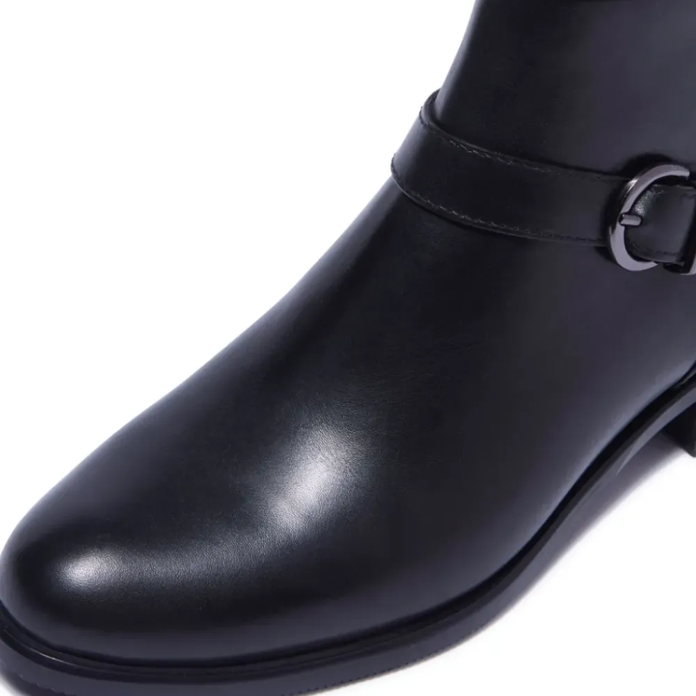 Trisette Black Leather Ankle Boots<Carl Scarpa Best