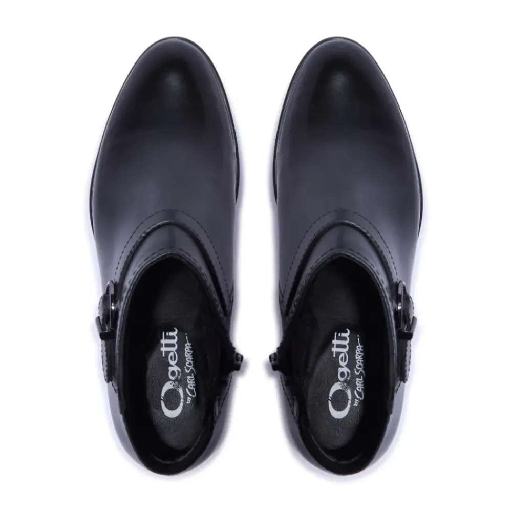 Trisette Black Leather Ankle Boots<Carl Scarpa Best