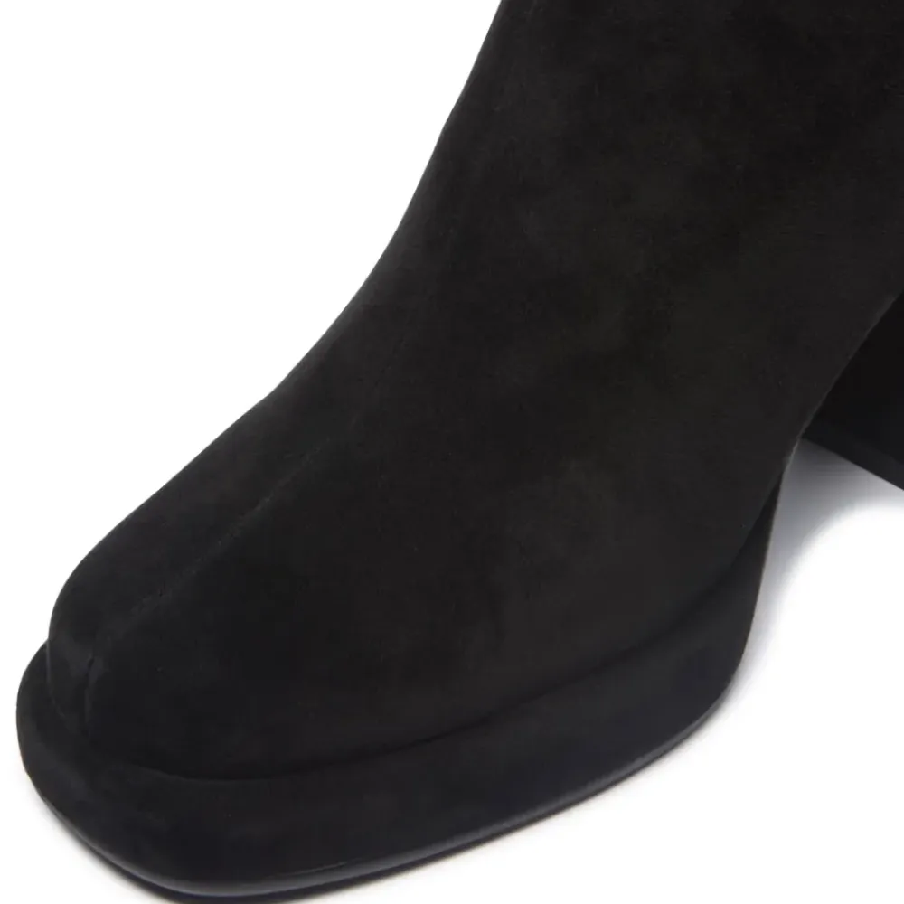 Tropea Black Suede Ankle Boots<Carl Scarpa Discount