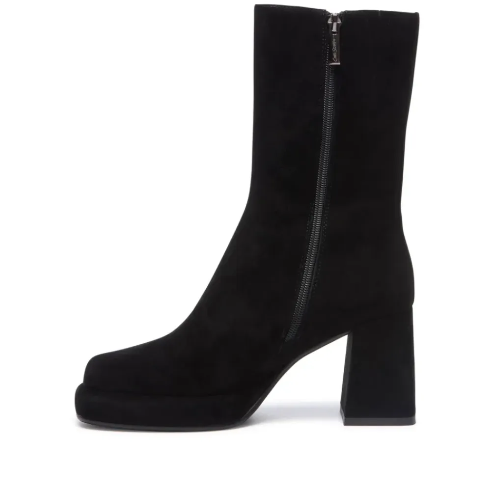 Tropea Black Suede Ankle Boots<Carl Scarpa Discount