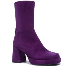 Tropea Purple Suede Ankle Boots<Carl Scarpa Sale