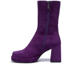 Tropea Purple Suede Ankle Boots<Carl Scarpa Sale
