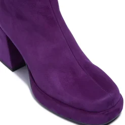 Tropea Purple Suede Ankle Boots<Carl Scarpa Sale
