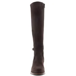 Tucci Brown Suede Chunky Knee High Boots<Carl Scarpa New