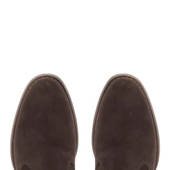 Tucci Brown Suede Chunky Knee High Boots<Carl Scarpa New