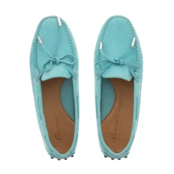 Venerdi Turquoise Nubuck Suede Loafers<Carl Scarpa Discount